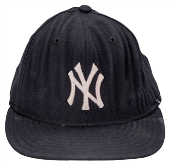1998-2000 Mariano Rivera Game Used & Signed New York Yankees Cap (Beckett) 